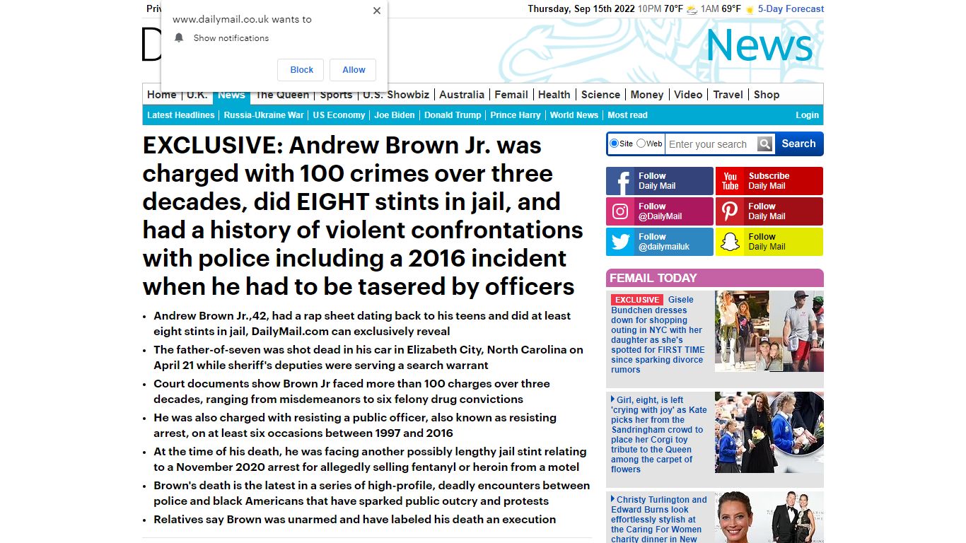 Andrew Brown Jr was charged with 100 crimes and did eight stints in ...